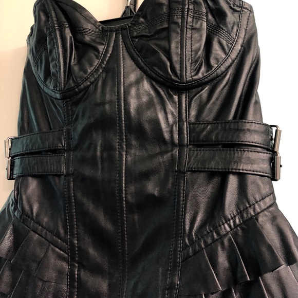 WILLIAM RAST SEXY LEATHER BUSTIER TOP - Picture 7 of 8